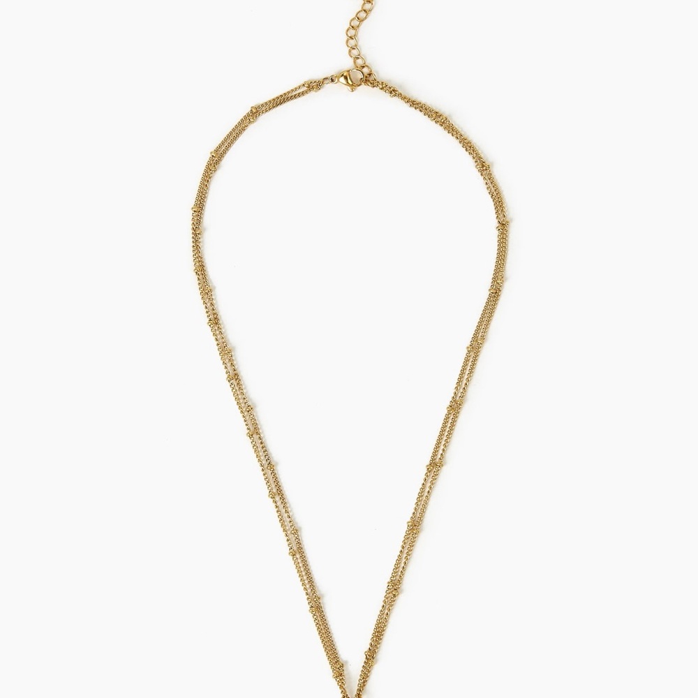 18K Gold Plated Padlock Necklace*Vintage Necklace*Bubble Chain Necklace - Picture 8 of 10